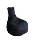Atelier Del Sofa Puf Negro de 60x70x30 cm, Tejido Impertex Impermeable